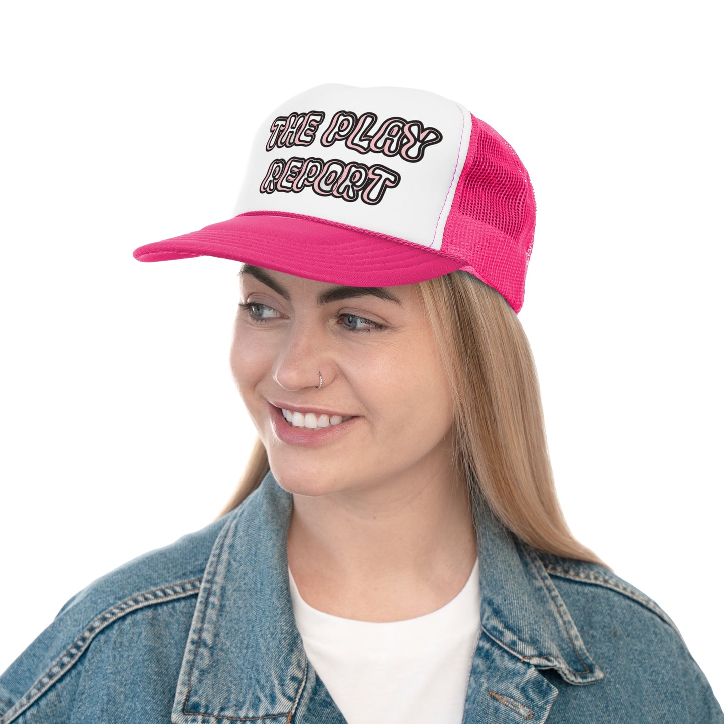 “The Play Report” Fitted Embroidery Caps