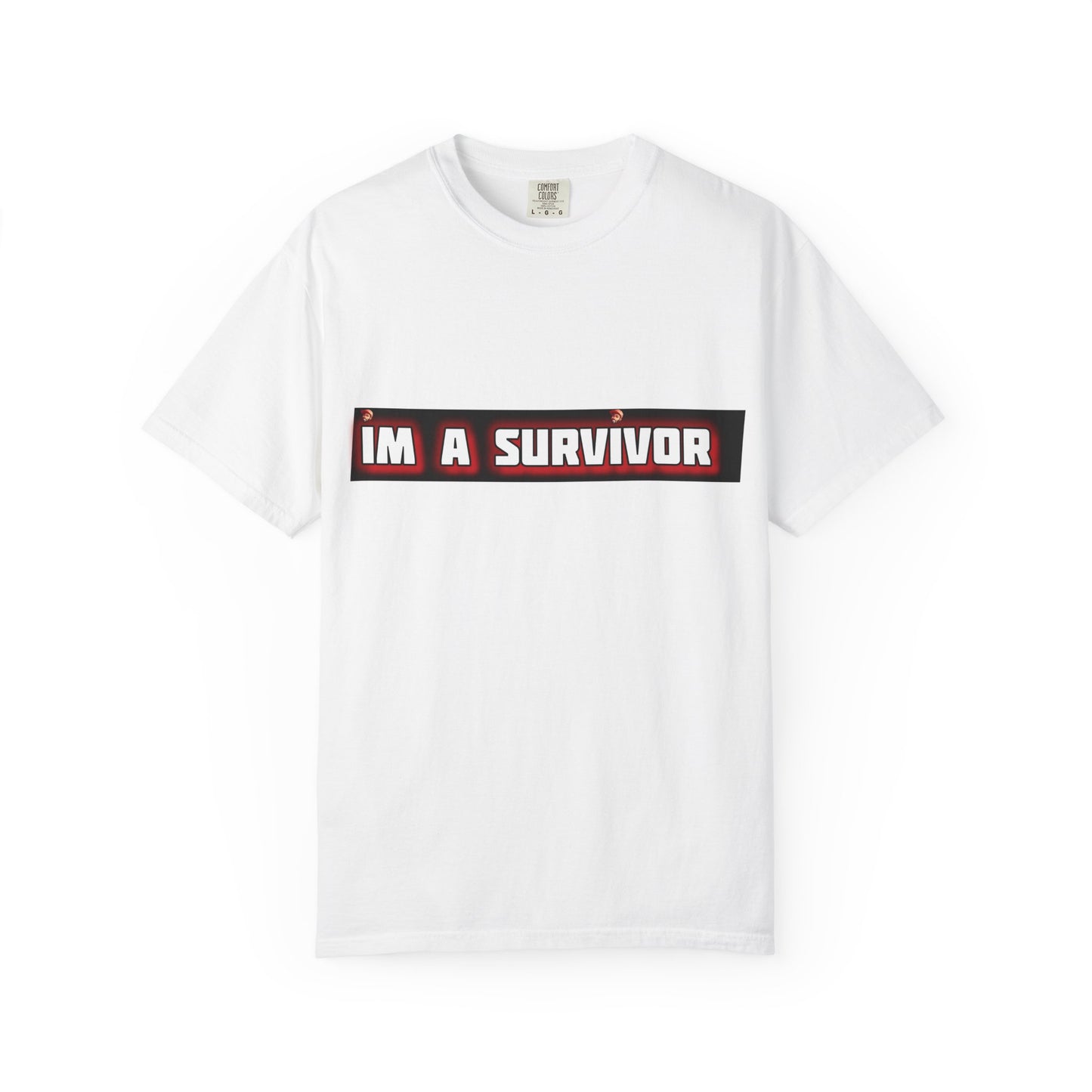 I'm a Survivor T-shirt | Box Logo Unisex Text Tee