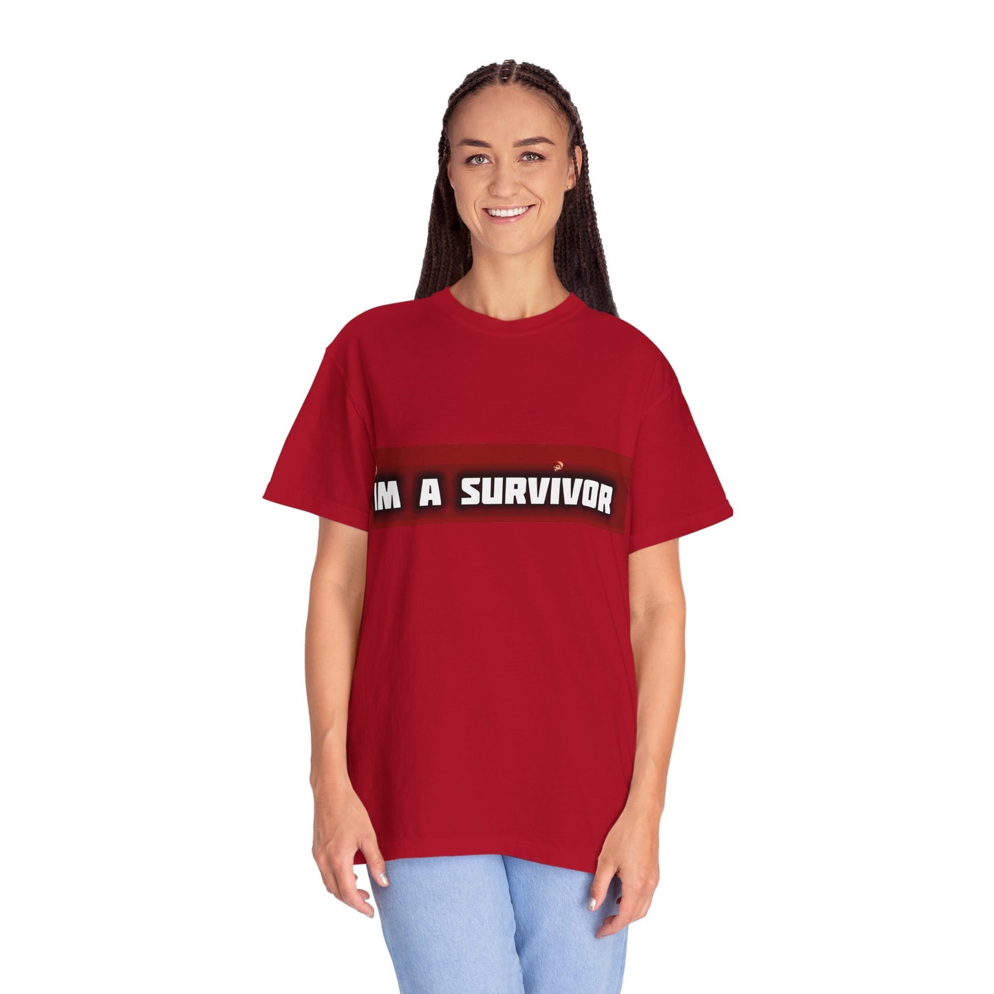 I'm a Survivor T-shirt | Box Logo Unisex Text Tee