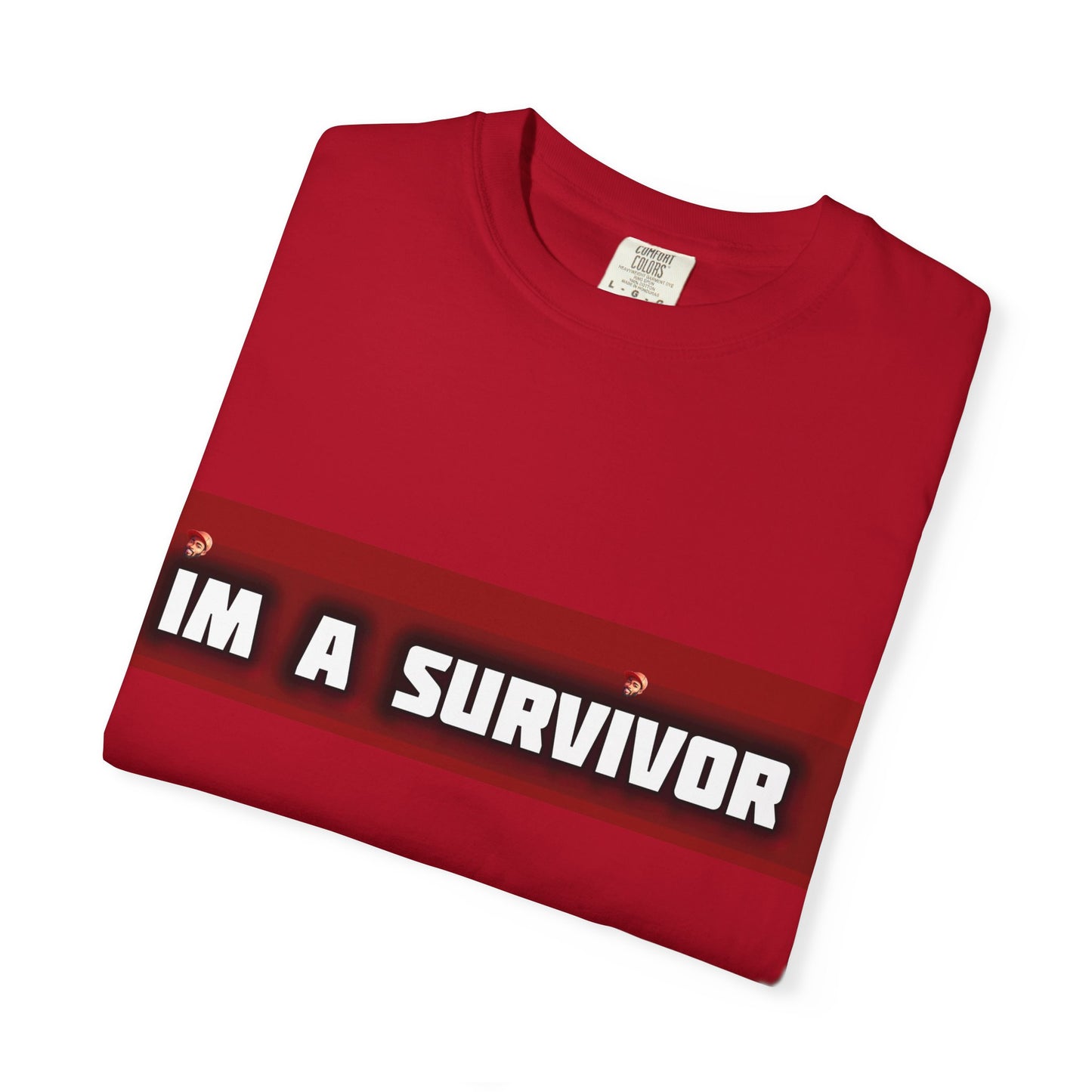 I'm a Survivor T-shirt | Box Logo Unisex Text Tee
