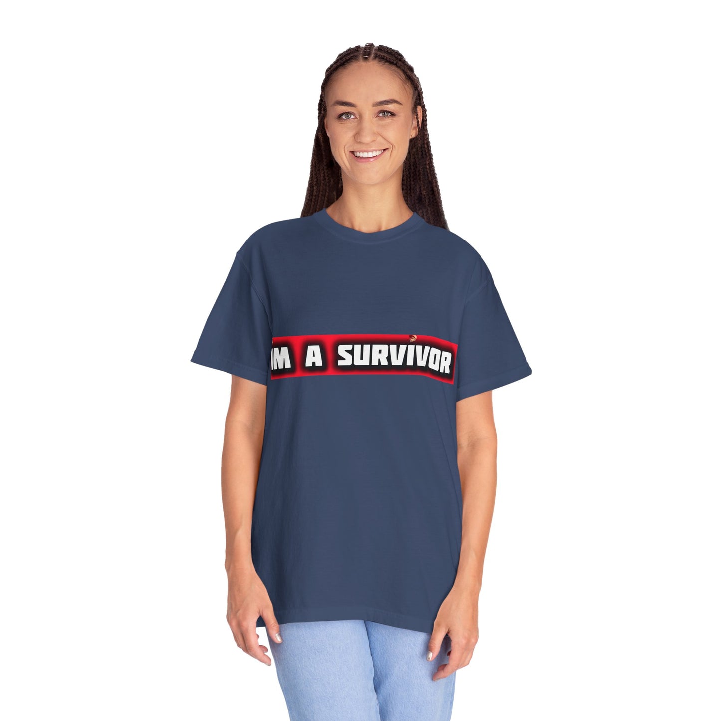 I'm a Survivor T-shirt | Box Logo Unisex Text Tee