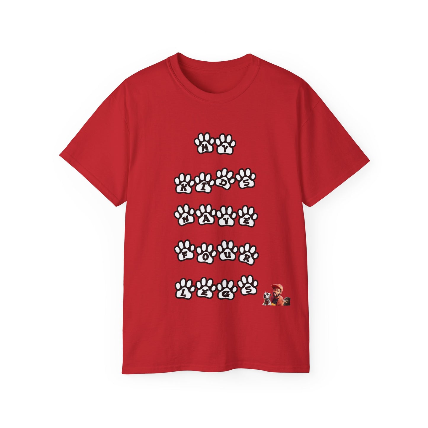 FurFather “My Kids Have Four Legs” Unisex Ultra Cotton Tee